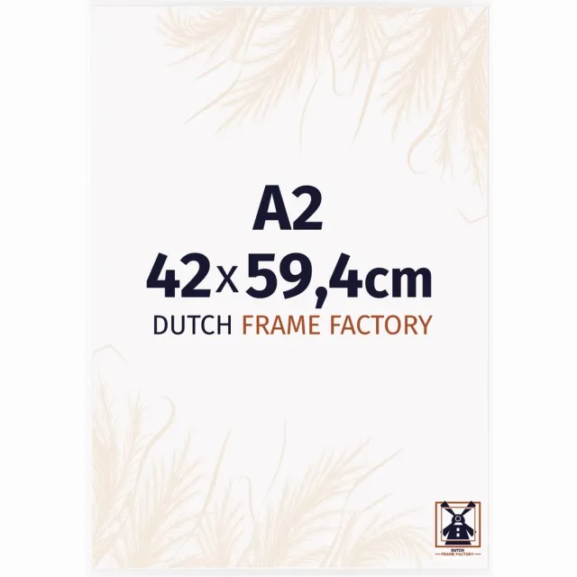 Dutch Frame Factory Fotolijst A2 42x59,4 cm - Kunststof - Wit Hoogglans - Easy