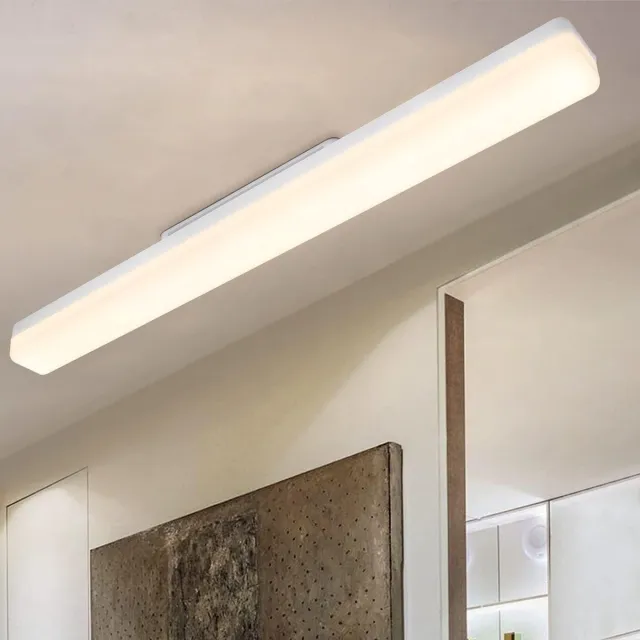 NETTLIFE LED Plafondlamp - wit - 4000K neutraal wit - moderne daglichtlamp 60CM - 24W rechthoekig keukenlamp - voor keuken | woonkamer | slaapkamer | eetkamer balkon | hal | garage | kelder