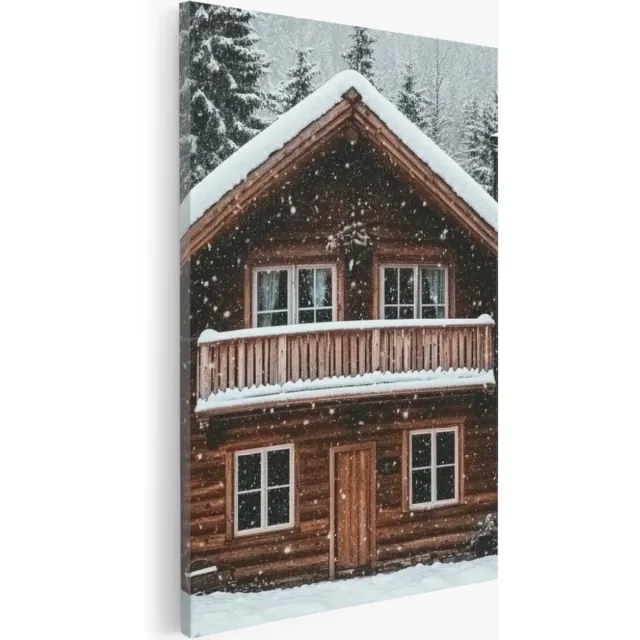 Saammp Canvas Schilderij - Natuur - Pad - Bos - landschap - 20x30 - Foto op canvas - Wanddecoratie - Muurdecoratie Woonkamer - Slaapkamer decoratie - Canvas Print Multicolor