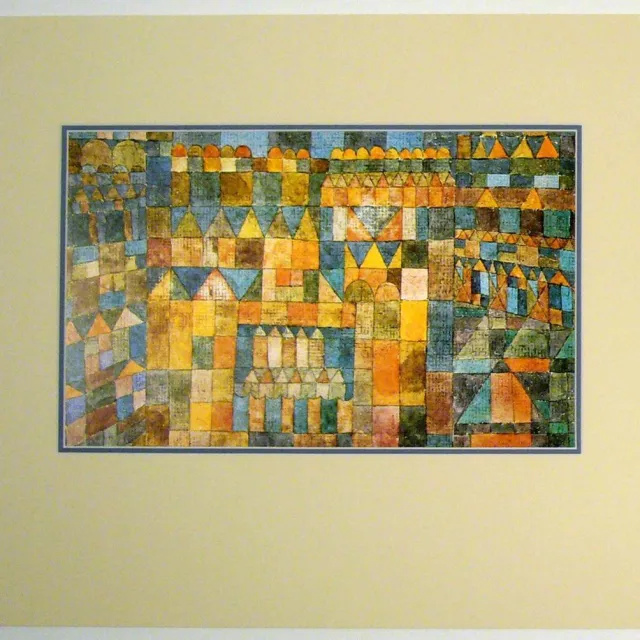 Catch Projecten Poster in dubbel passe-partout - Paul Klee - Tempelviertel von Pert, 1928 - Kunst - 50 x 60 cm Kleur