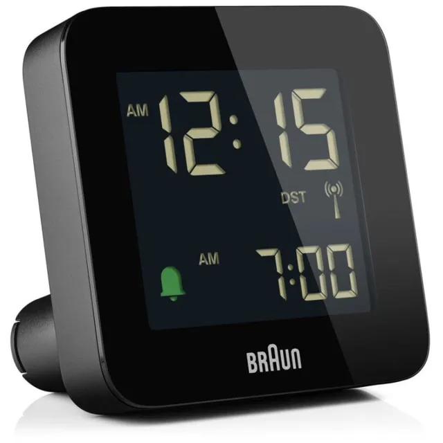 Braun BC09B-DCF - Wekker - Digitaal - Radiogestuurde tijdsaanduiding - Zwart