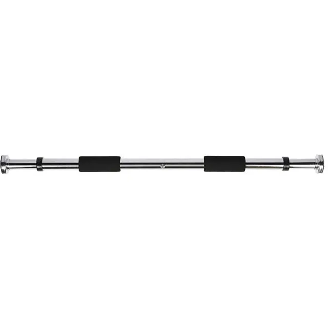 ONE FITNESS DB10 - Verstelbare Deurtrainer - 62-100cm - Comfortabele Handgrepen Chroom