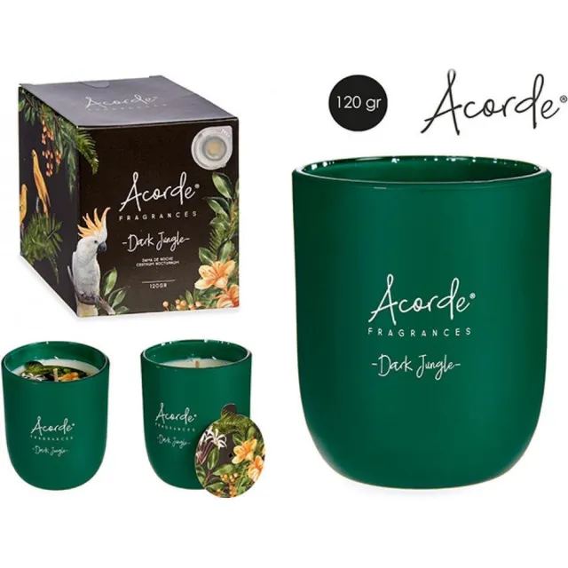 Acorde Geurkaarsenset - 2 stuks - 2x120g - NACHTBLOESEM+GROENE THEE-in mat glas