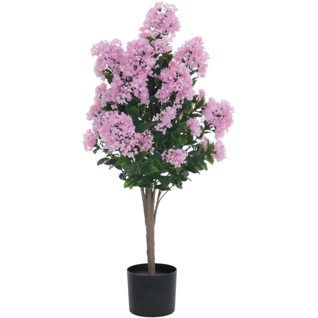 MCW Kunstsering MCW-Q87, kunstsering decoratieplant, kunstboom, kunstplant, voor buiten, polyethyleen, 95x40x40 cm ~ roze
