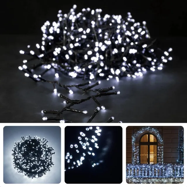 Cheqo Kerstboomverlichting - Kerstlampjes - Kerstverlichting - LED Lichtsnoer - 80 LED's - 6 Meter - Waterdicht voor Binnen en Buiten - Energiezuinig