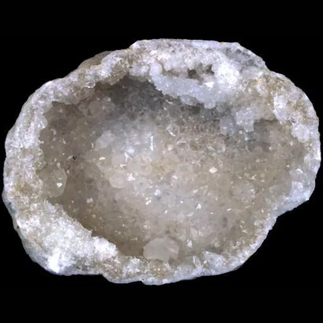 Yogi & Yogini Seleniet geode M - 8-10 cm wit