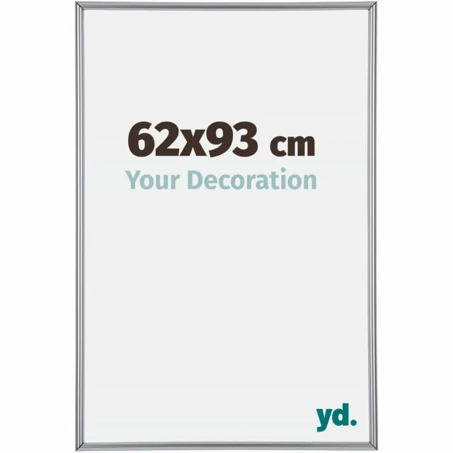 yd. Your Decoration - Fotolijst 62x93 cm - Kunststof - Zilver Hoogglans - Annecy