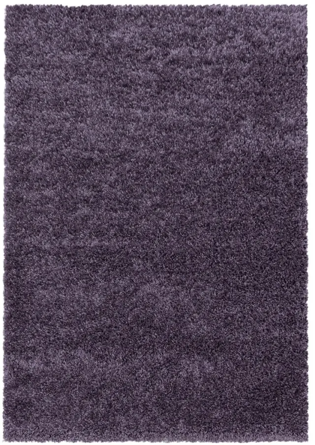 Dutch XXL Hoogpolig Vloerkleed | Tapijt | Shaggy | Sydney | Uni | Paars | 140x200 cm