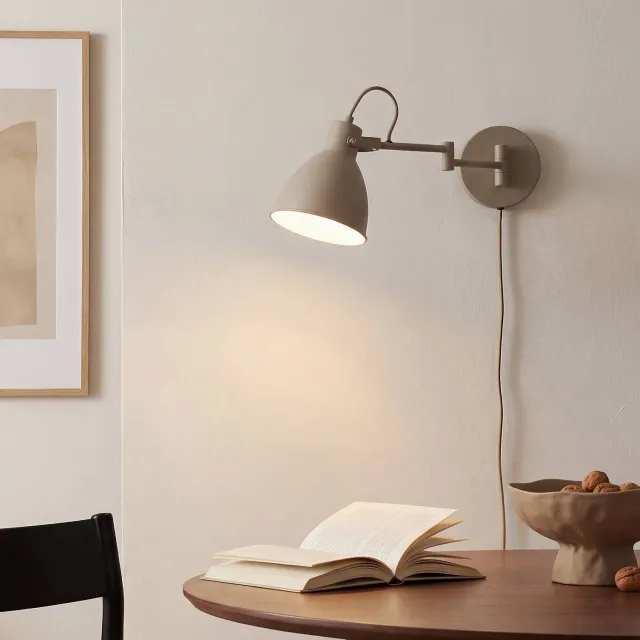 NOUS Living wandlamp Kasper (47x16 cm) Beige