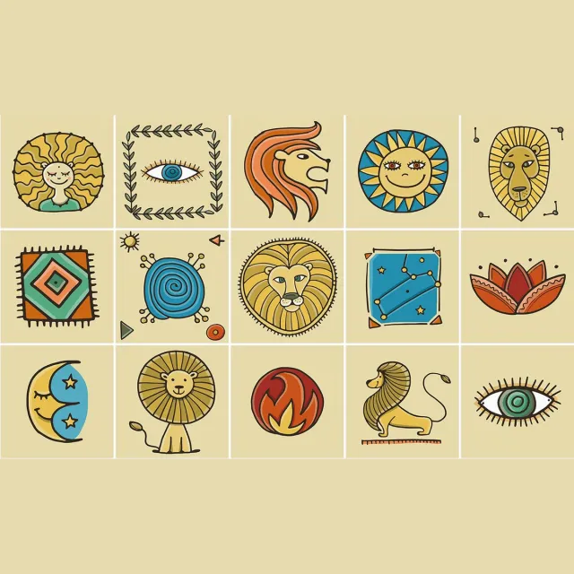 Ulticool Plaktegels - Zelfklevende Tegels - 15x15 cm - Ulticool - Decoratie Sticker Tegels - Egypte Oudheid Mythologie - Meubelfolie - 15 stuks - Folie Keukenkast Tegelstickers Meubel Stickers Decoratiefolie - Badkamer - Keuken Geel