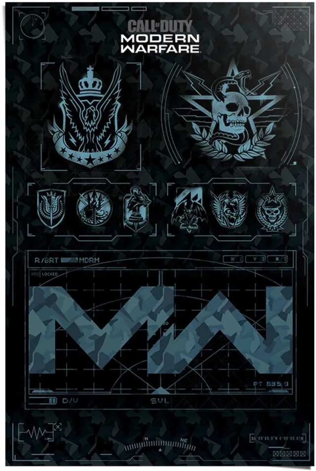 Reinders Poster Call of Duty Modern Warfare - 91,5 x 61 - Papier - REINDERS zwart