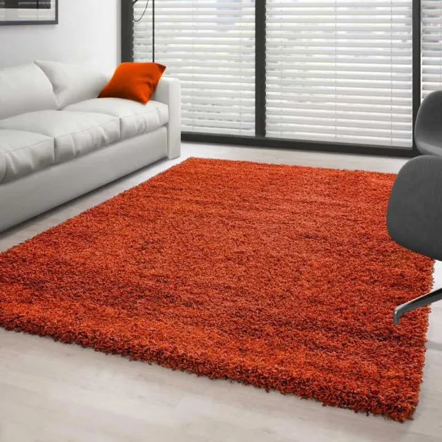 TapisTrend Harig tapijt Aarde 80x150 cm Hoogpolig vloerkleed, effen kleur