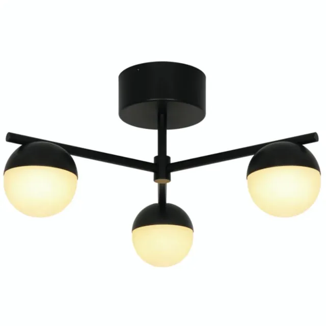 Doos 2x Nordlux Contina LED Plafondlamp | 3x G9 Max 5W | Dimbaar | Zwart