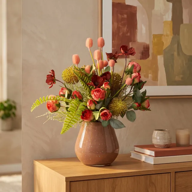maxifleur Kunstplanten Kunst herfstboeket Lize Tampa 35cm Meerkleurig