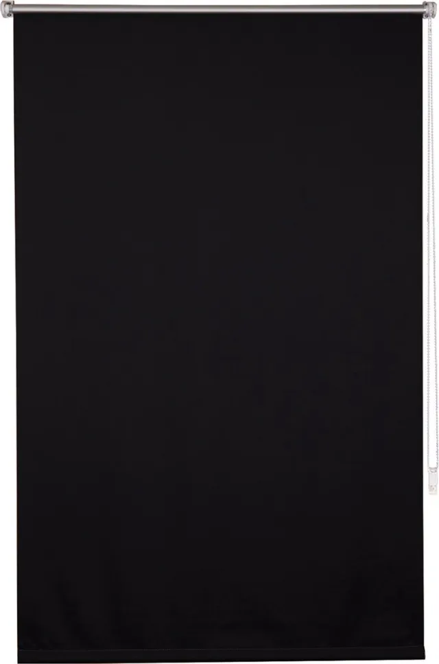 Bolt Edge Rolgordijn - Zwart - 110x210cm - Verduisterend - Zonder boren
