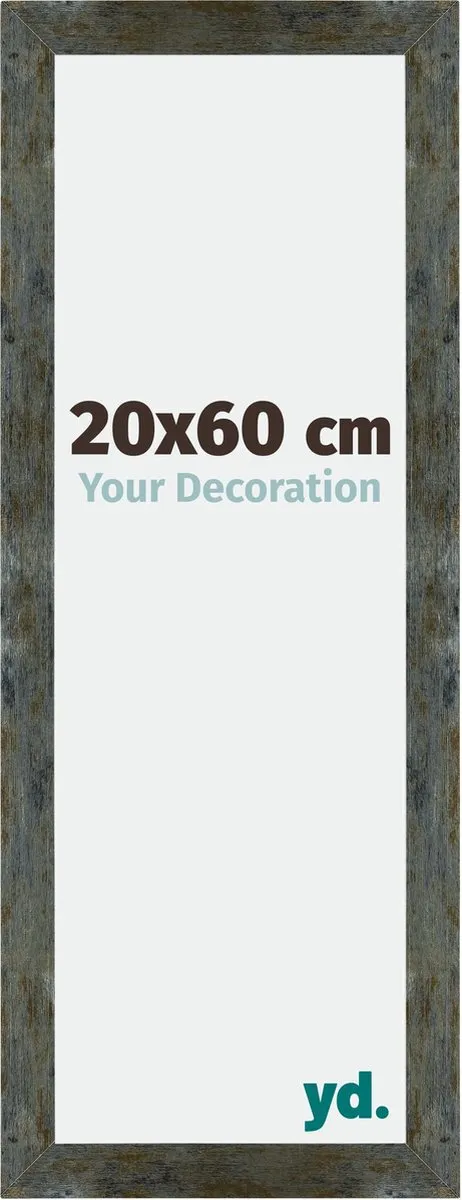 yd. Your Decoration - Fotolijst 20x60 cm - MDF - Blauw Goud Gemeleerd - Mura