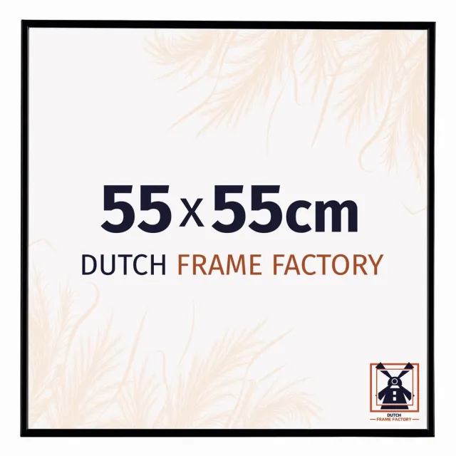 Dutch Frame Factory Fotolijst 55x55 cm - Kunststof - Zwart Mat - Easy
