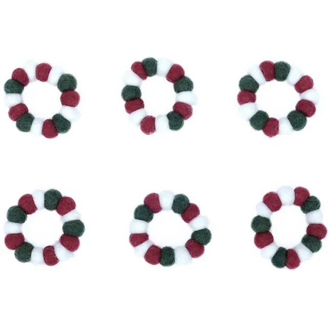 Sjaal met Verhaal Servetringen Vilt Set - Vilten balletjes - 6 Stuks - Fairtrade Servetring-Bal-04