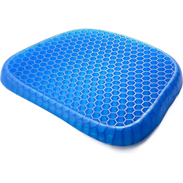 JMZR® Gelkussen voor Zitontlasting - Zitkussen - Ergonomisch Kussen voor Stoel Blauw