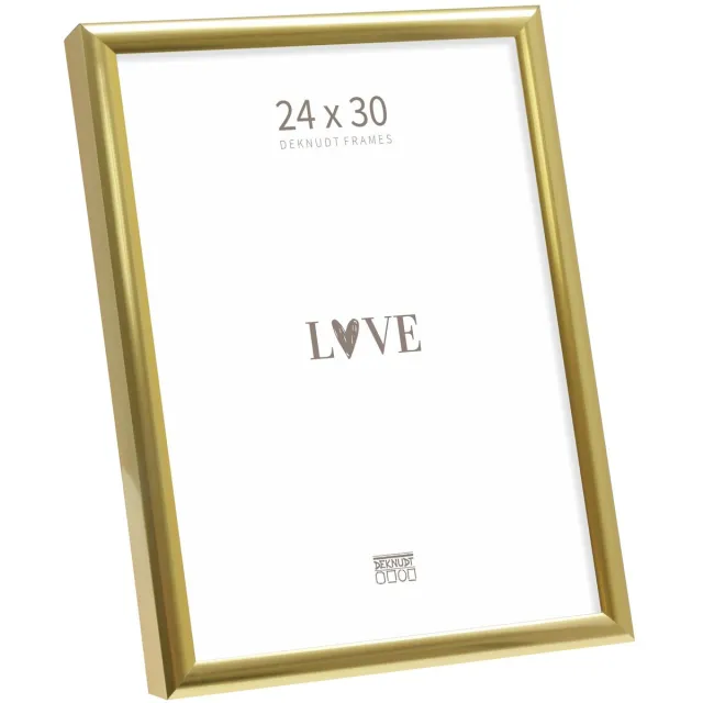 Deknudt Frames fotolijst S027A4 - smal goudkleurig aluminium - 24x30