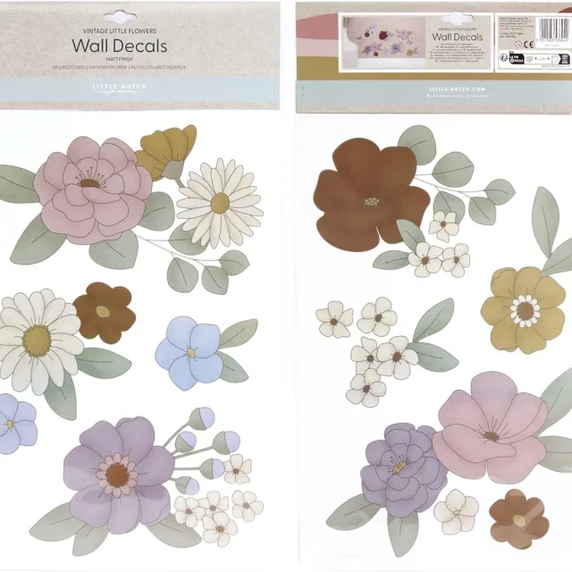 Little Dutch Muurstickers Vintage Little Flowers Roze