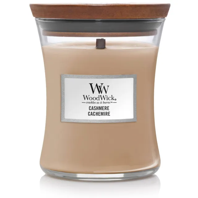 WoodWick geurkaars Cashmere Medium