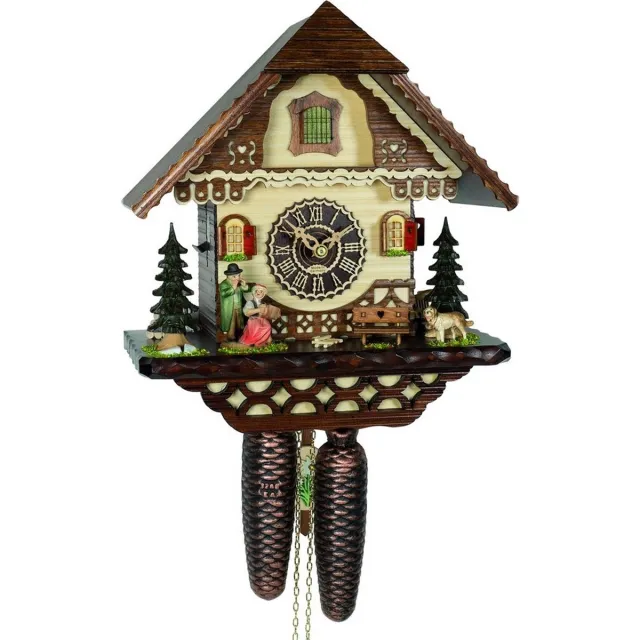 Trenkle 8516 - Chalet-Koekoeksklok - 8-daags kettinguurwerk - Kuckuck Classic bruin