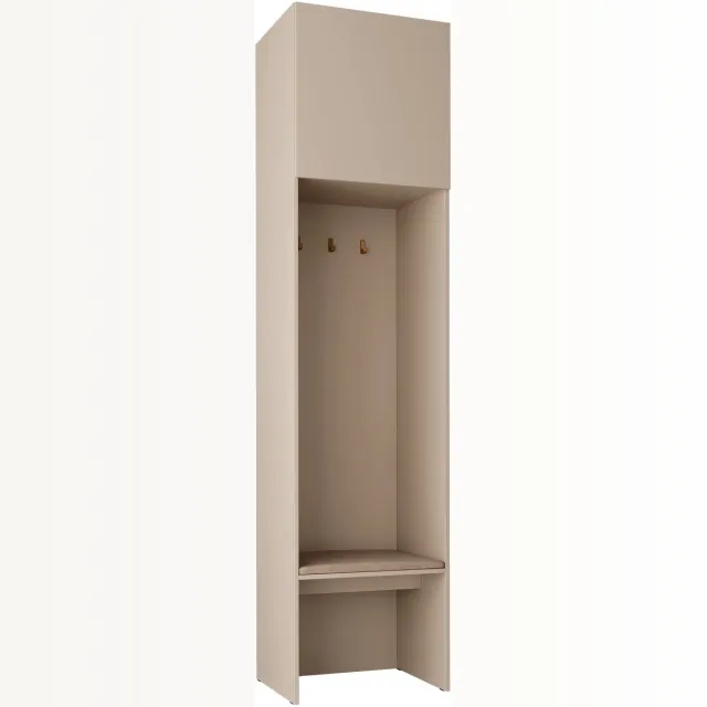 MEUBELLA Zelvai - Kapstok - Beige - 58x47x237 cm
