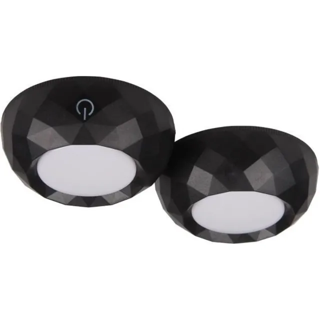 ABC-Led LED onderkast verlichting - Neutraal wit - Set van 2 - Zwart