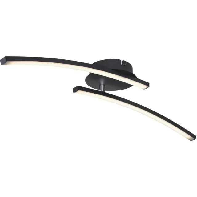 Globo Plafonniere - zwart - TANSY I - metaal - LED - 67129-12 - Globo