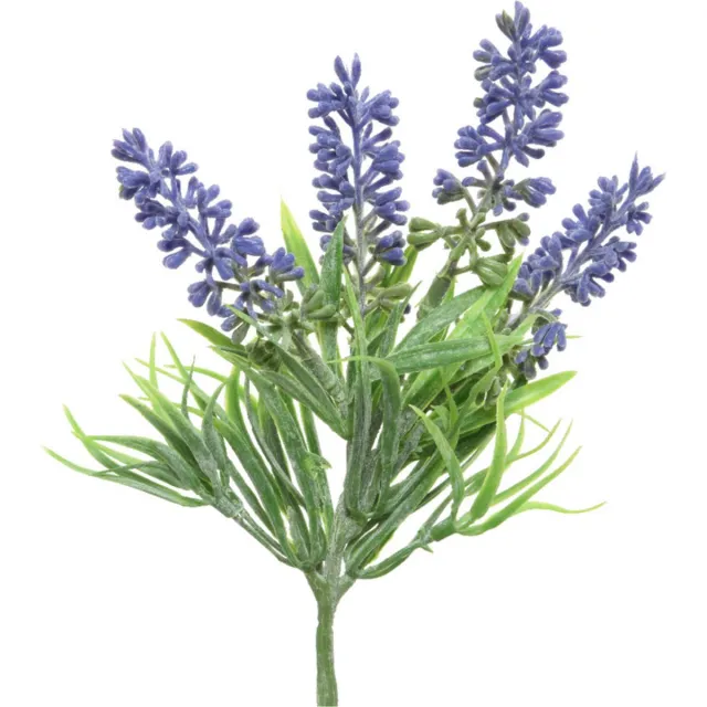Everlands kunstbloemen tak lavendel - paars - D7 x H26 cm