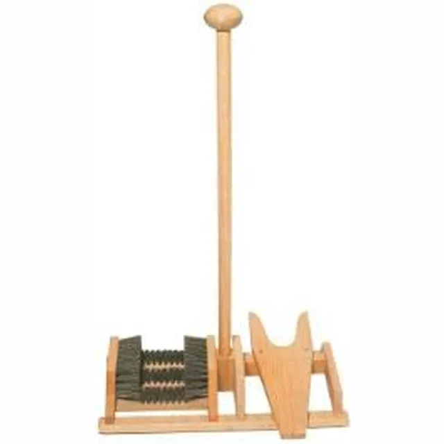 redecker Voetenveger Eik met Laarzenknecht en Handvat 55 x 25 x 85cm bruin