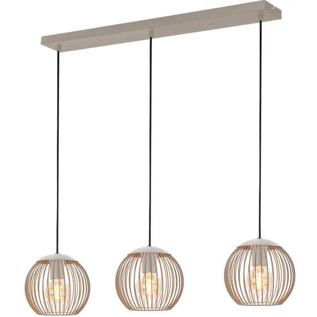EGLO Lindero Hanglamp - E27 - 90 cm - Zandkleur/Beige Zand;