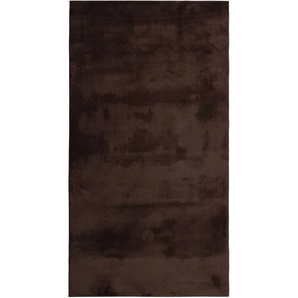 vidaXL Medium pile zachte en wasbare tapijt HUARTE Bruin 60 x 110 cm, foto 3