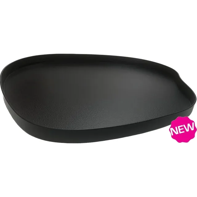 Vase The World Dienblad Bariri | Medium | Mat Zwart - Matt Black | L35 x B30 x H2 cm