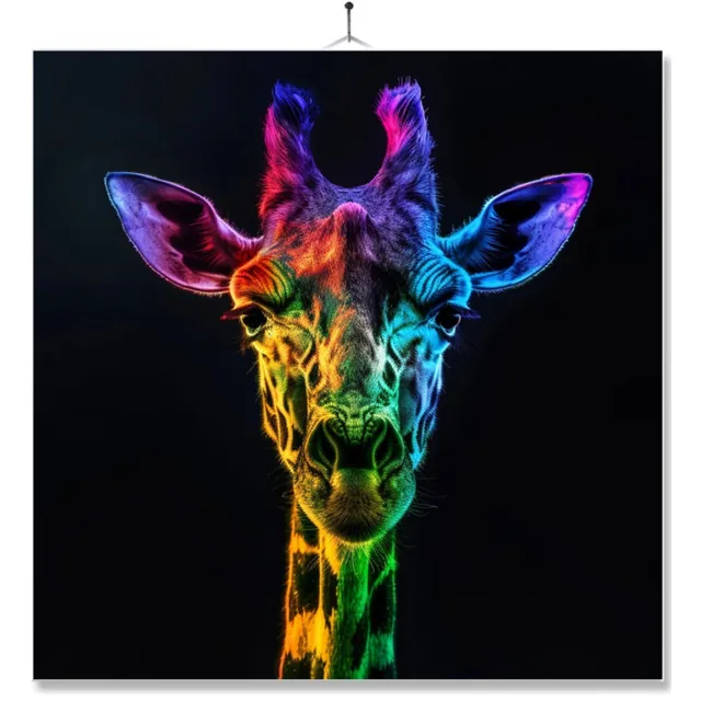 MC Living Tegel Met Opdruk | Geschenk | Dier | Regenboog | HD | Giraffe Ontwerp 2