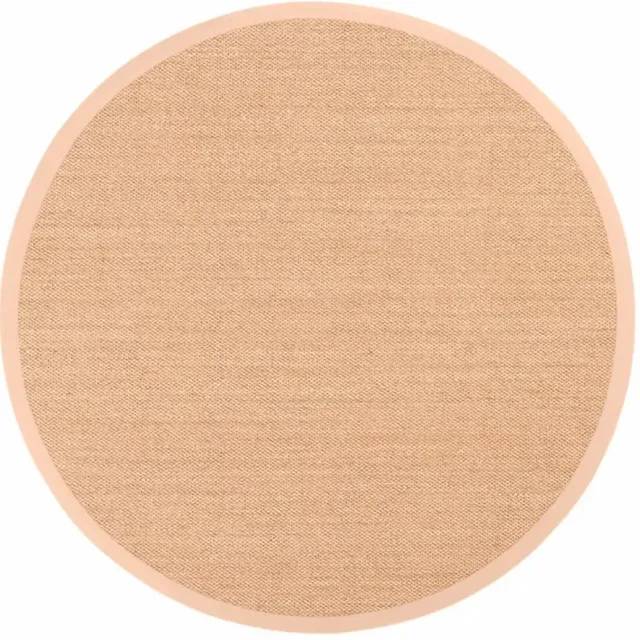 DÉJA Living Vloerkleed Rond Ø240cm - Laagpolig Beige Sisal - Honfleur