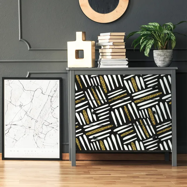 Ambiance Sticker Fridolin Scandinavische meubelsticker, 60 x 90 cm Multi color