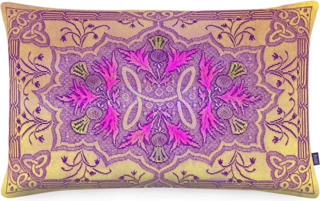 Aaizi velours sierkussen Gordes Gold - 30x50 cm Geel