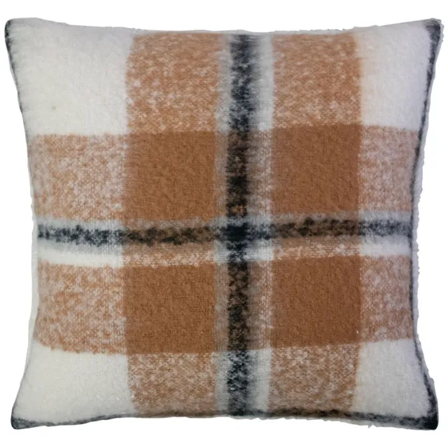 Mars & More Kussen ruit boucle beige 45x45cm