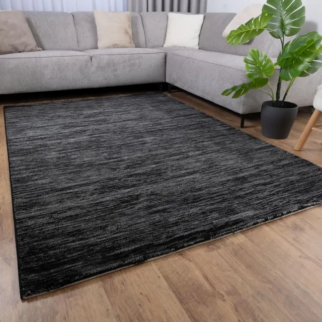Koho Carpets Zwart Tapijt Laagpolig Vloerkleed Koho Essenza - 240x330cm- Modern - Woonkamer - Salon - Slaapkamer - Eetkamer