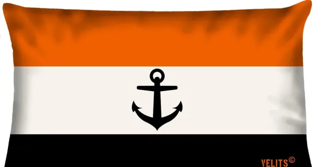 Velits outdoor Sierkussen - Buitenkussen Oitnb Waterafstotend Bootkussen Nederlandse Vlag - Multicolor - 60 Cm X 40 Cm oranje