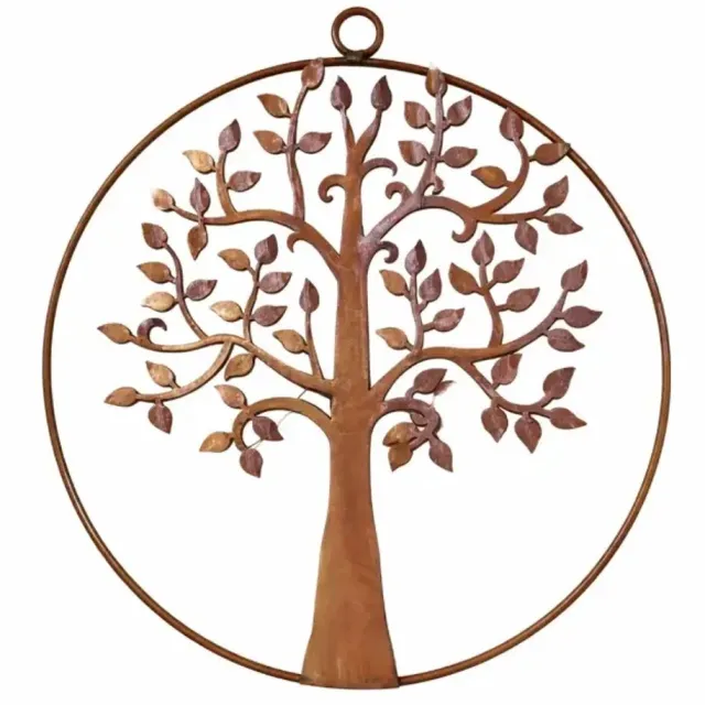 Iron Art levensboom- cirkel-ophangen-ecoroest-tuin-balkon-terras-binnen-buiten