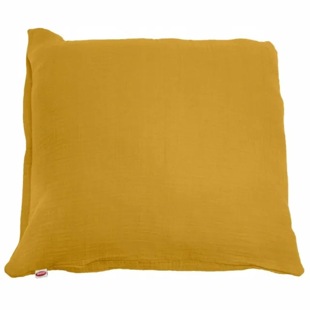 Matex Mousseline Kussenhoezen 40x40cm Honingkleurig met Rits