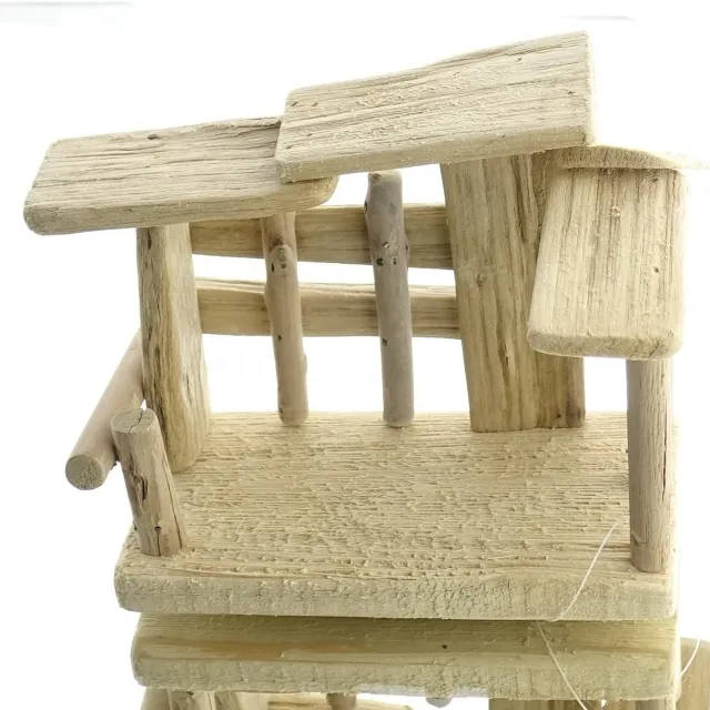 Scheulen kerststal klein naturel hout 17 x 12 x 14 cm