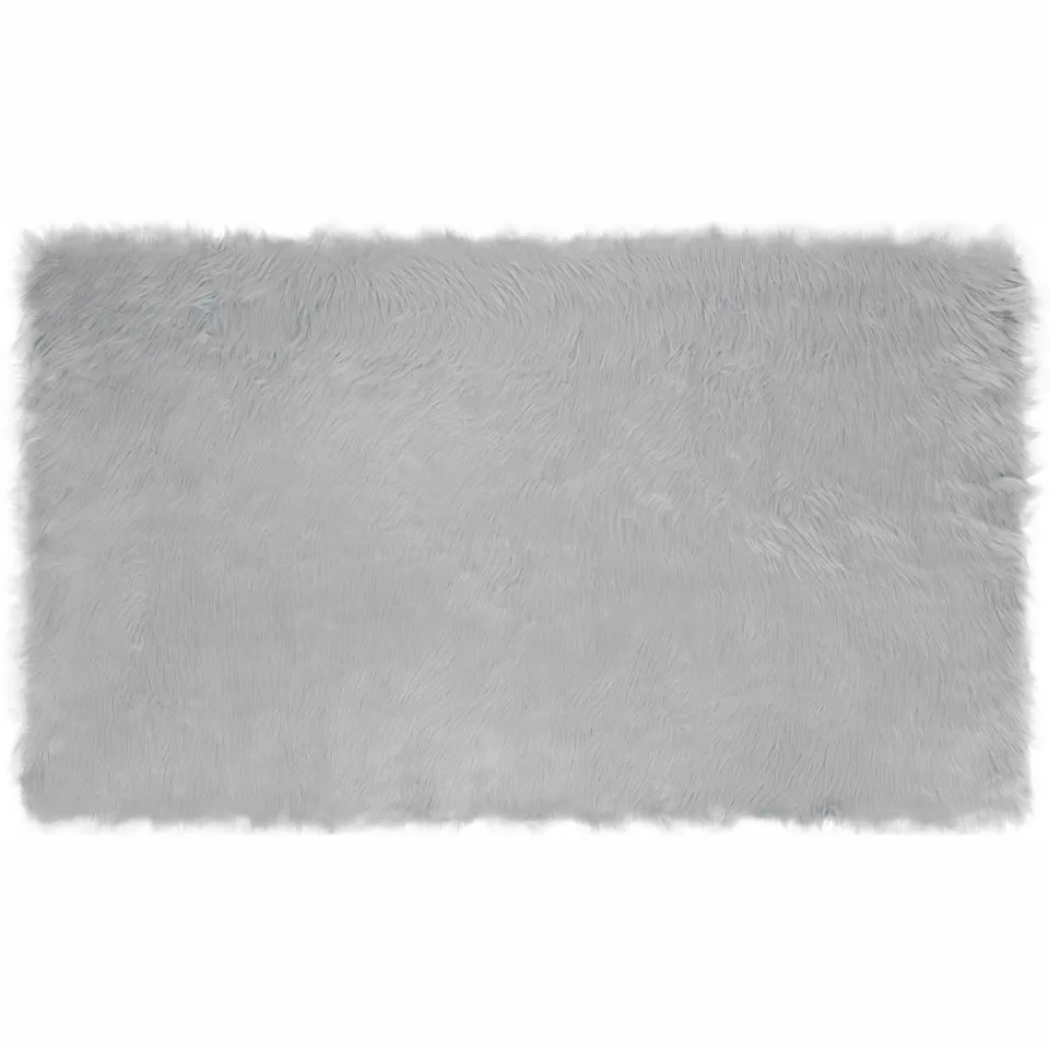 vidaXL Tapijt van imitatie TAFALLA Grijs 100 x 200 cm Polyester