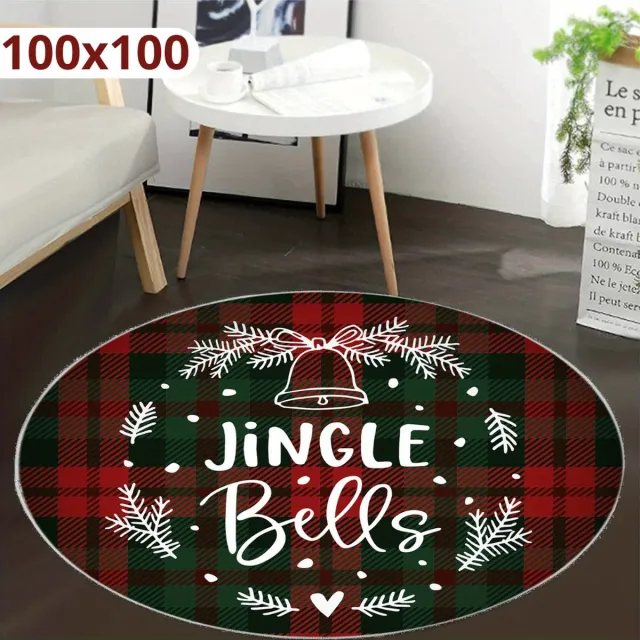 Bovista Kerstboomkleed - Kerstboom Mand - Kerstboomrok Voor Kunstboom - Kerstboomrok - Kerstboomring - Kerstrok - Kerstboomdeken - Kerstkleed - Rond 100cm Groen