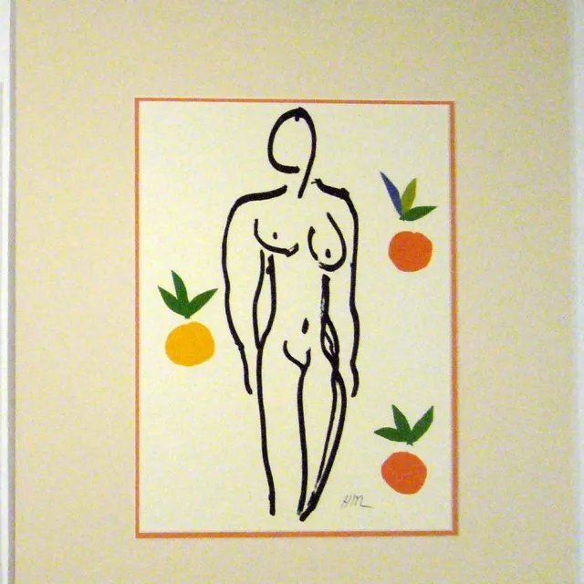 Catch Projecten Poster in dubbel passe-partout - Henri Matisse - Nu aux Oranges - Kunst - 50 x 60 cm Kleur