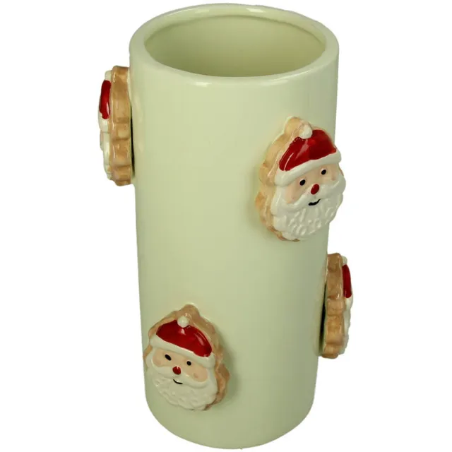 Kersten vaas dolomiet santa 13x22.5cm multi wit
