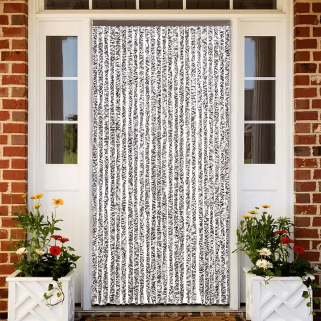 vidaXL Vliegengordijn 100x200 cm chenille bruin en beige